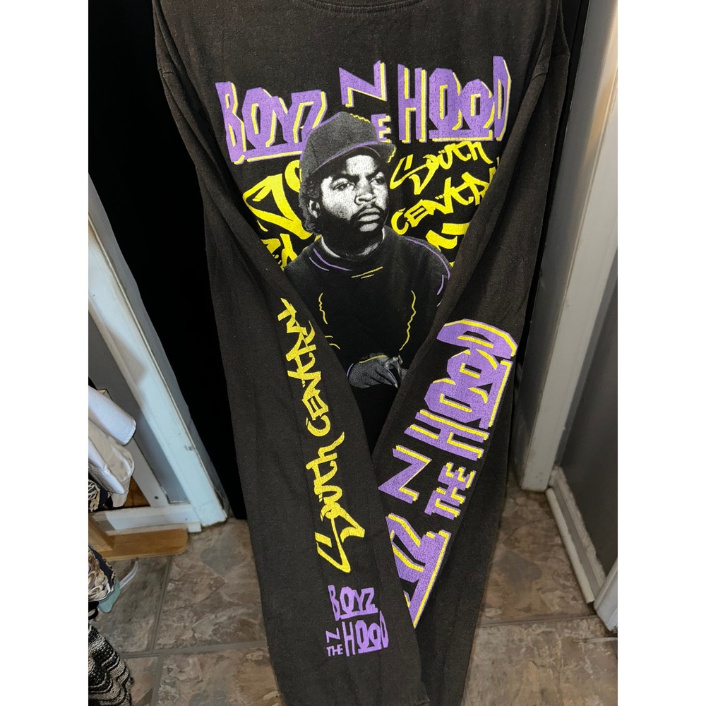 Fifth Sun Boyz N The Hood Ice Cube Graphic Long Sleeve Shirt Black‎ Large